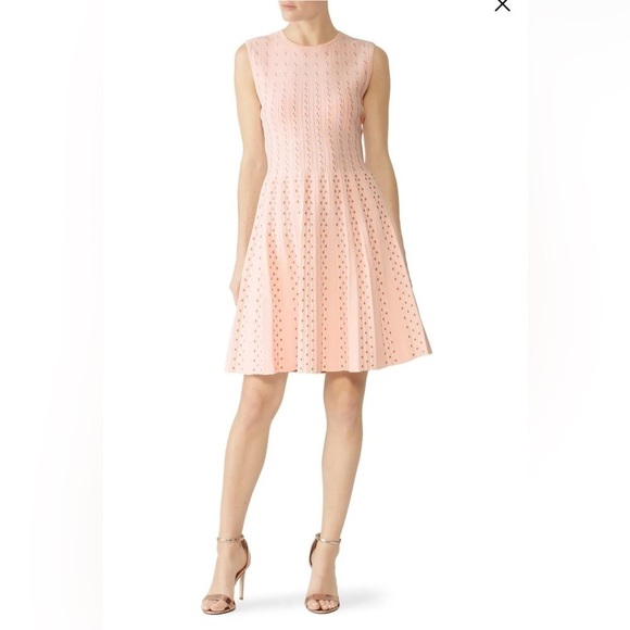 Ted Baker Dresses & Skirts - Ted Baker "Vellia" light pink fit and flare mini bodycon  dress size 1